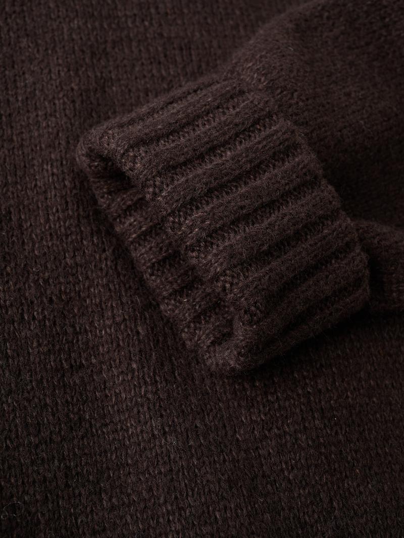 Women's Fitted Long Sleeve High Neck Sweater Knitwear, Casual Style Earth Tone Pullover, Perfect for Fall & Winter, Single Wear or Layering