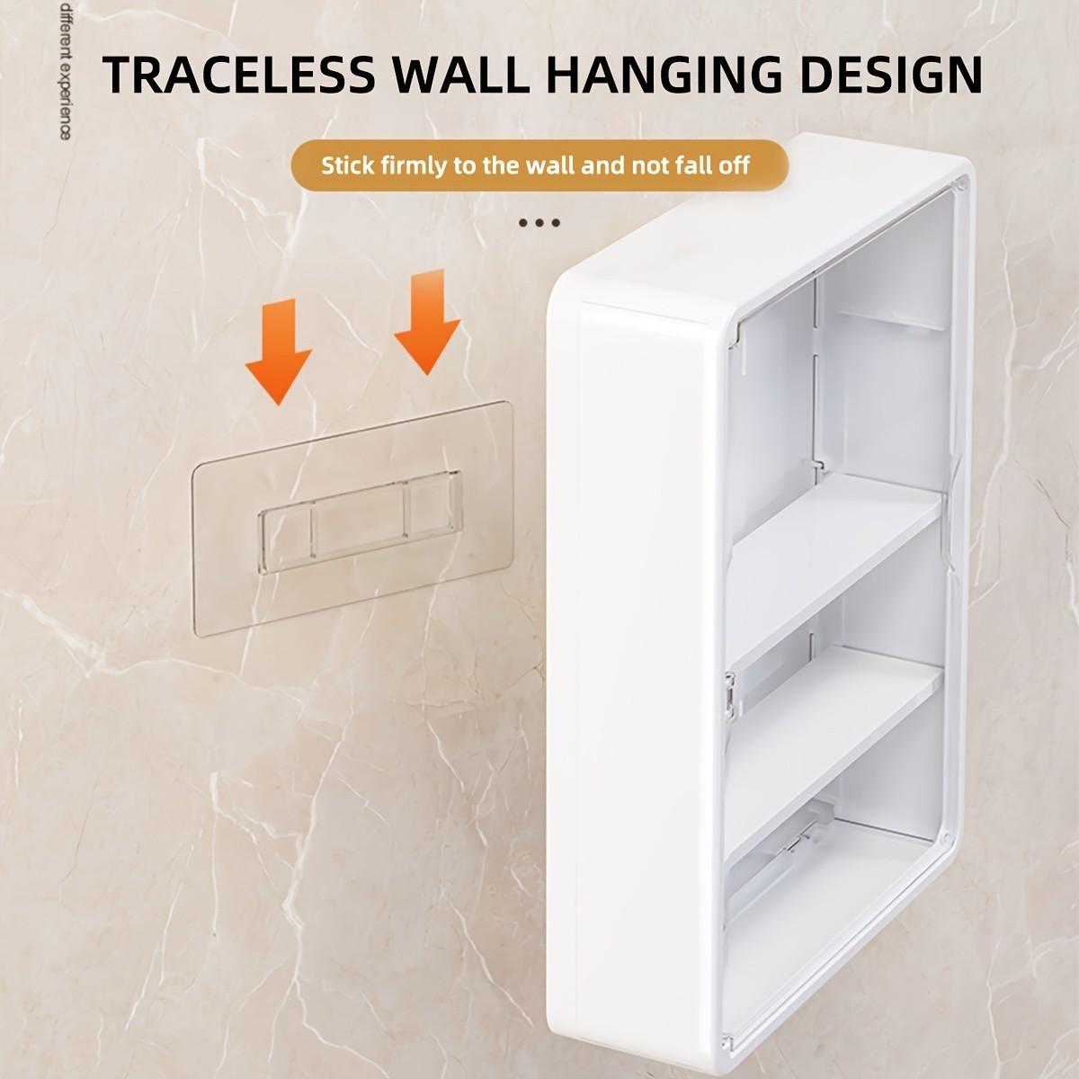 Large Wall-Mounted Display Rack, 4-Layer Acrylic Storage Box, Space-Saving Doll Shelf, Transparent Compartments, Ideal for Holidays