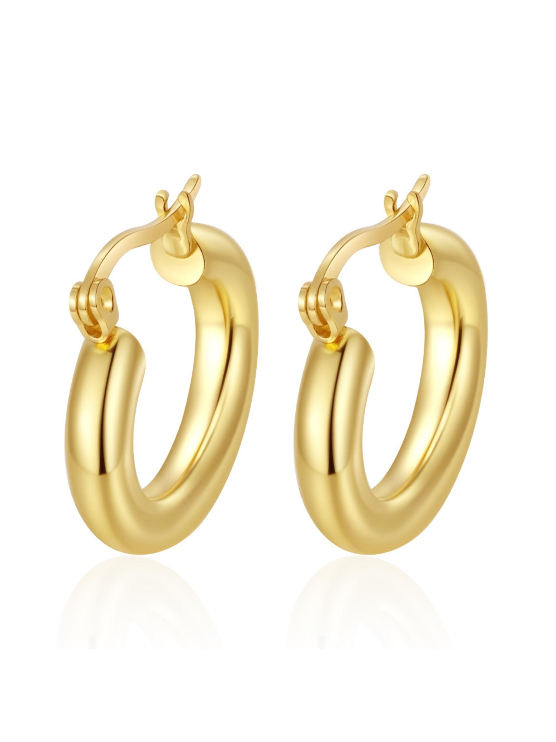 European and American fashion trend stainless steel earrings for women, plated with light luxury and high-end texture, irregular geometric earrings