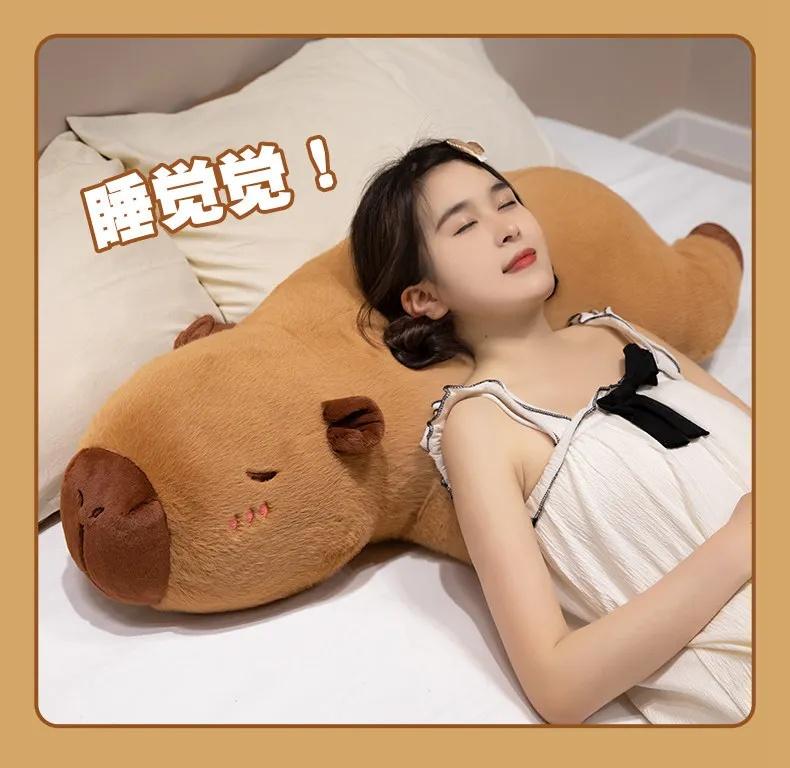 Large Capybara Stuffed Toy - Pure Cotton Soft Pillow Cushion, 50/70/90cm, Birthday Holiday Gift for Girls