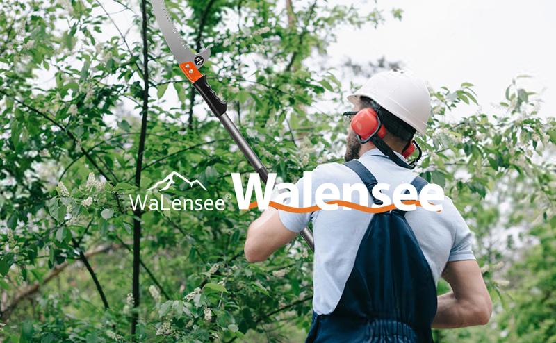 Walensee Pole Saw for Tree Trimming, Lightweight Manual Stainless Steel Extension, High Reach Pruning Tool for Branch Trimming and Cutting in Forestry, Yard, Garden, and Patio