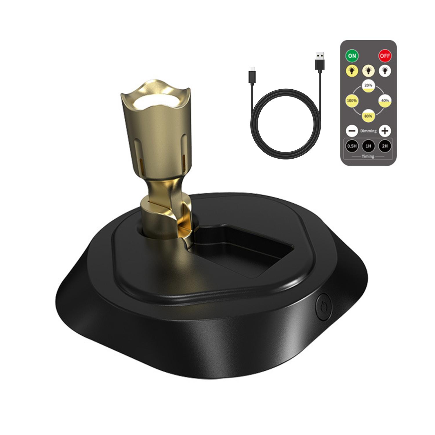 LED Wireless Spotlight with Remote Control, Rechargeable Indoor Light, Adjustable Color Temperature, Timer, Suitable for Cabinets and Wall Lights, LED Mood Light