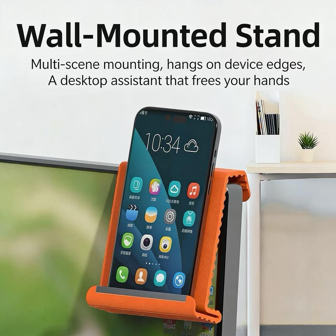 Portable foldable silicone phone holder Mount, can be bent into any shape freely, adjustable stand at multiple angles, non slip desktop base, water cup heating pad, suitable for mobile phones, tablets, laptops, portable travel, outdoor, and office use
