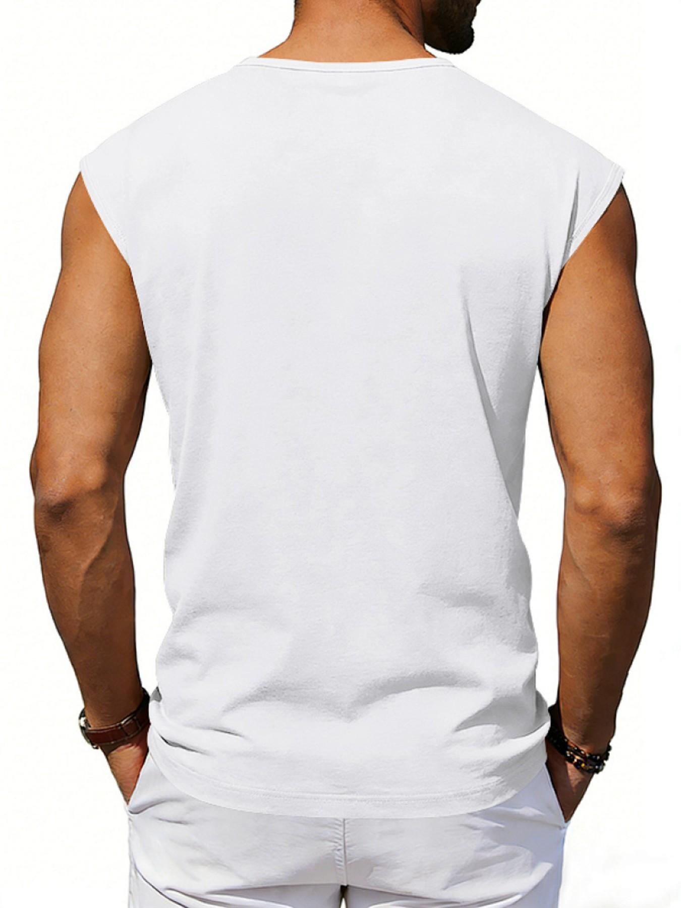 Cross-Border Summer Loose Fit Quick-Dry Breathable Sports Trendy Gym Sleeveless Tank Top for Men, Comfortable and Stylish Workout Wear