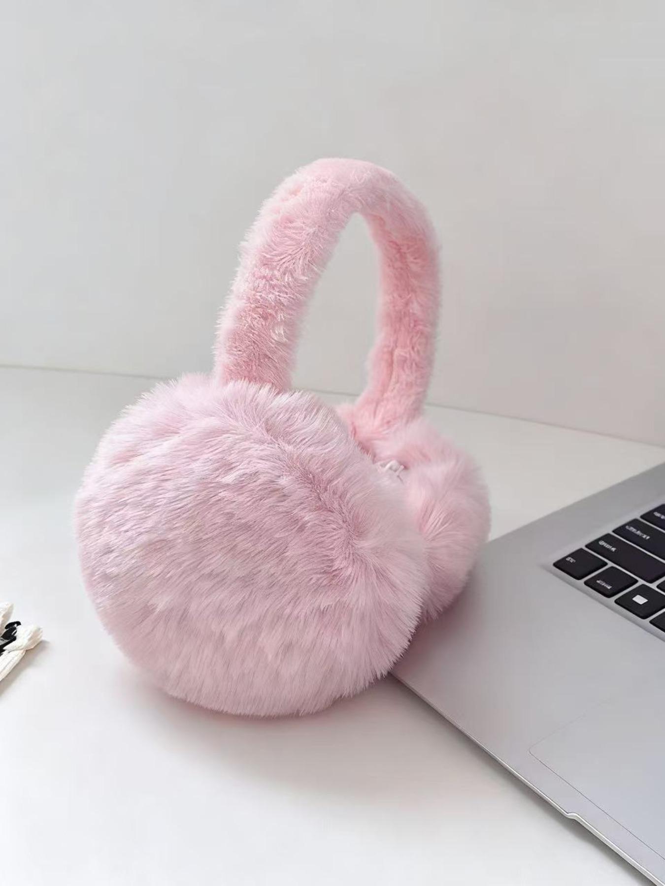 Winter Foldable Ear Warmer, Ear Protectors, Thick Soft Fleece Material, Random Color, Suitable for Commuting, Cycling, Skiing, Outdoor Activities