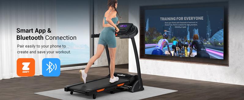 Incline Treadmill, Treadmill for Running and Walking, 300 lbs Capacity Treadmill with Auto Incline, Wide Belt, 3.5HP, App, Heart Rate, Black Home Gym Equipment Home Exercise Equipment