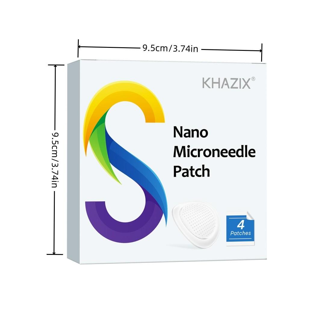 KHAZIX Nano Microneedle Patch, Ultra-Thin & Gentle Skin Care Patch, 4 Patches Pack, Single Item, 12 Months Shelf Life