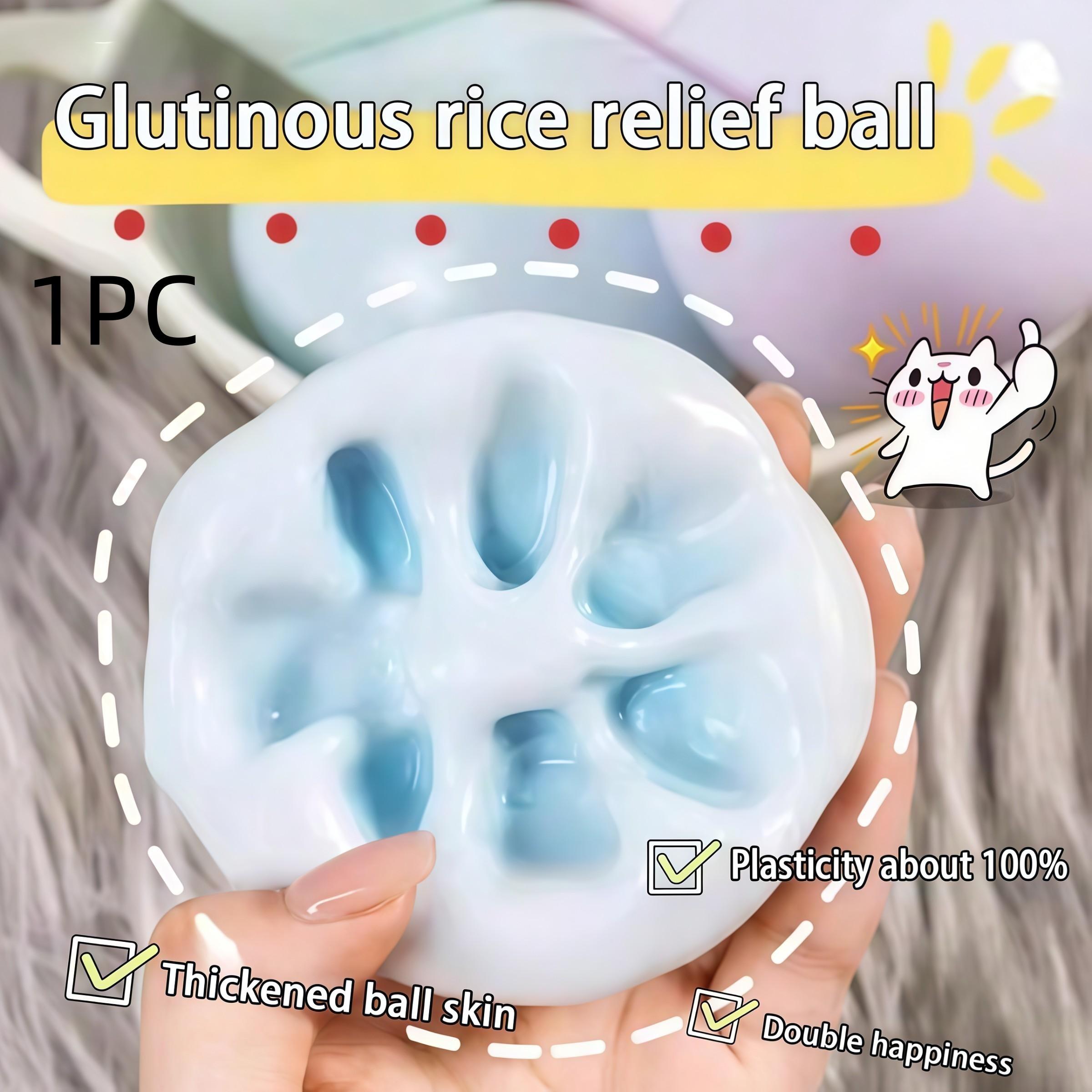 Super Soft Moldable Snow Skin Mochi Squishy Ball, Stress Relief Toy