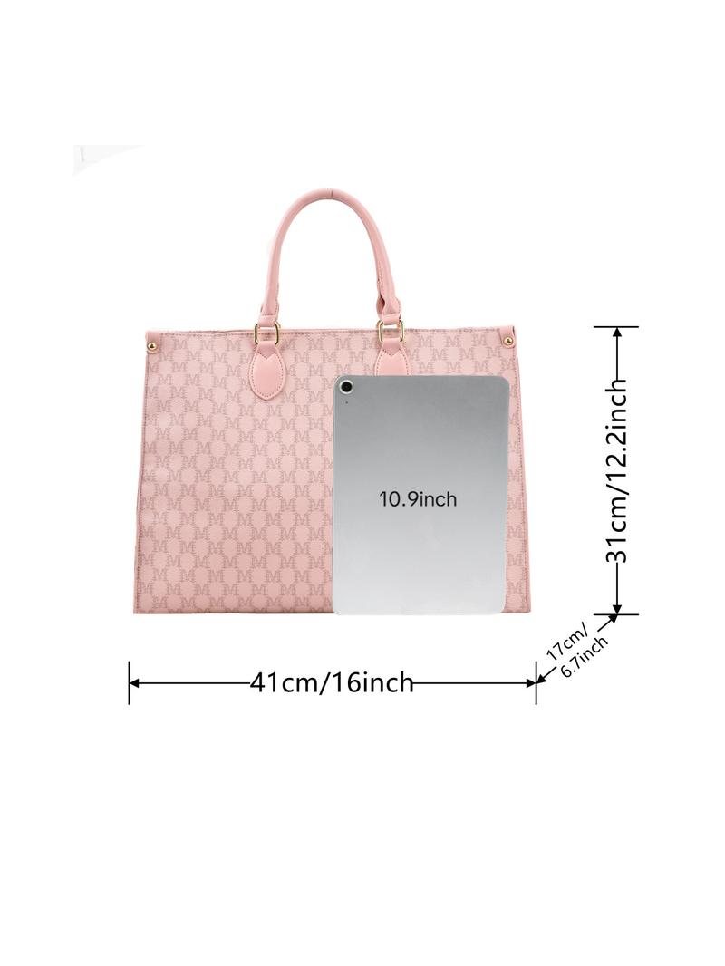 Fashionable Plaid Pattern Tote Bag, Casual Versatile Shoulder Bag for Women, Trendy Commuter Bag for Daily Used