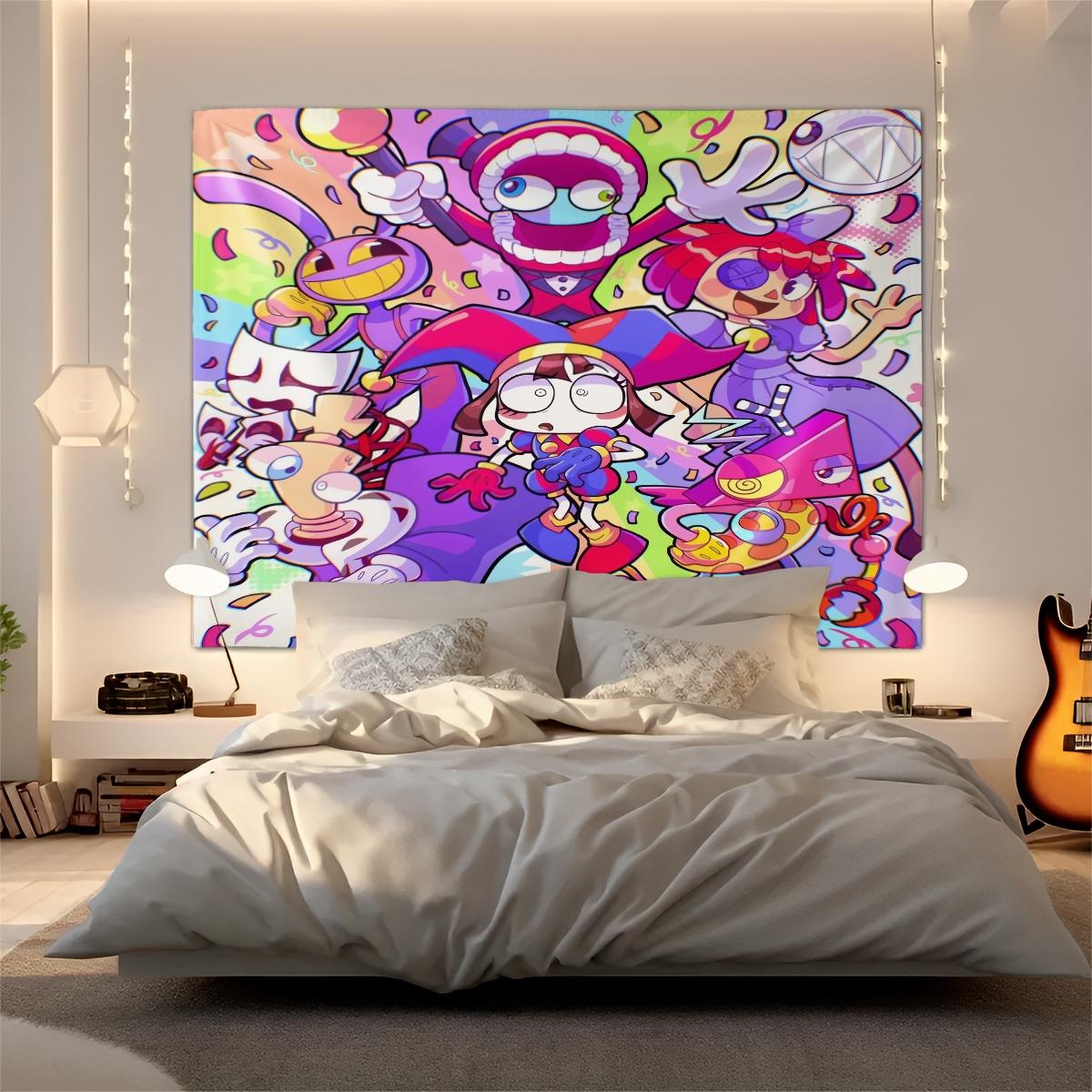 Circus Scary Patterned Tapestries For Home Decoration, Fashionable Room Flags, Unique Wall Art For Living Rooms And Bedrooms, Gifts For Children And Teenagers