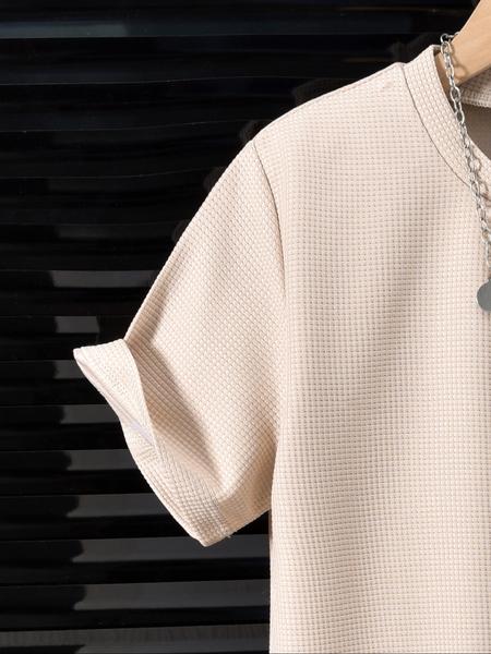 Two-Piece Set Boy's Colorblock Print Short Sleeve Tee & Plain Pocket Elastic Waist Shorts, Casual Comfort and Functionality Round Neck T-shirt & Cargo Shorts for Summer, Kids Clothes for Daily Wear