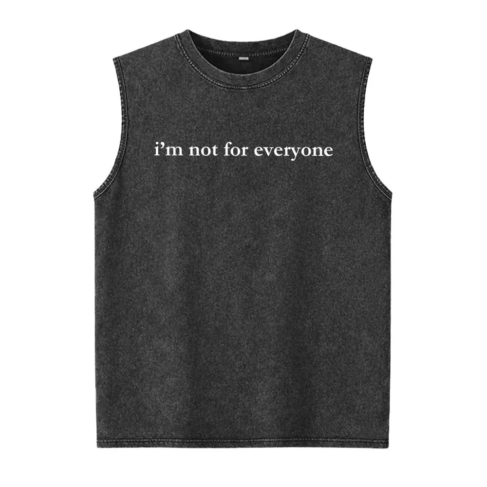 Men's Thick Seamless Sleeveless Soft Fabric Vest Top with Hem - Funny Sarcastic Outdoor Gift, Menswear Underwear Top