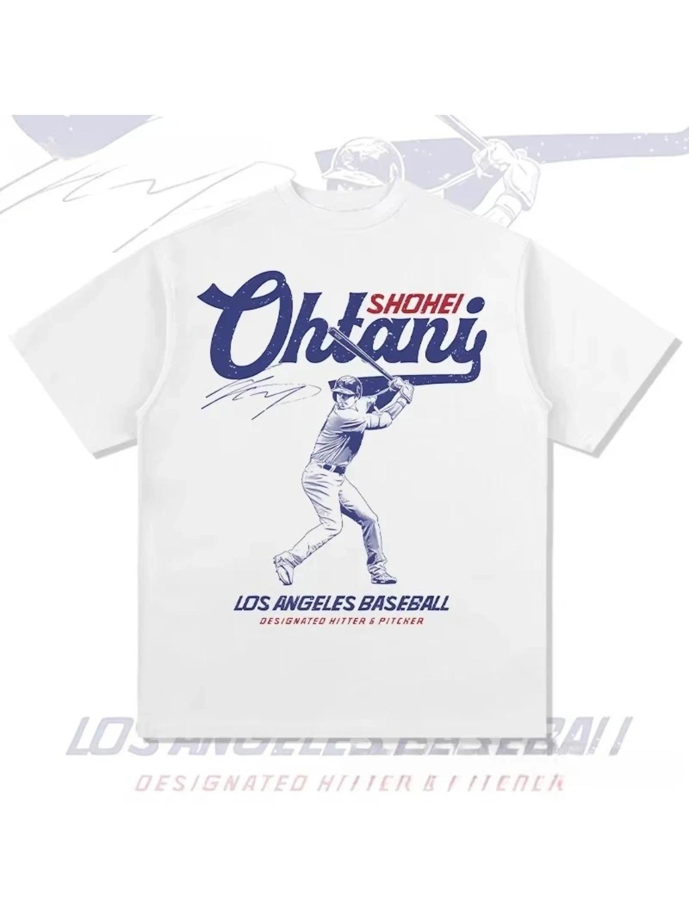 Shohei Ohtani T-shirt Baseball Star Summer New Men's Top Fashion Hip Hop Y2K Street Harajuku Style High Street T-shirt Breathable Top unisex round neck casual T-shirt