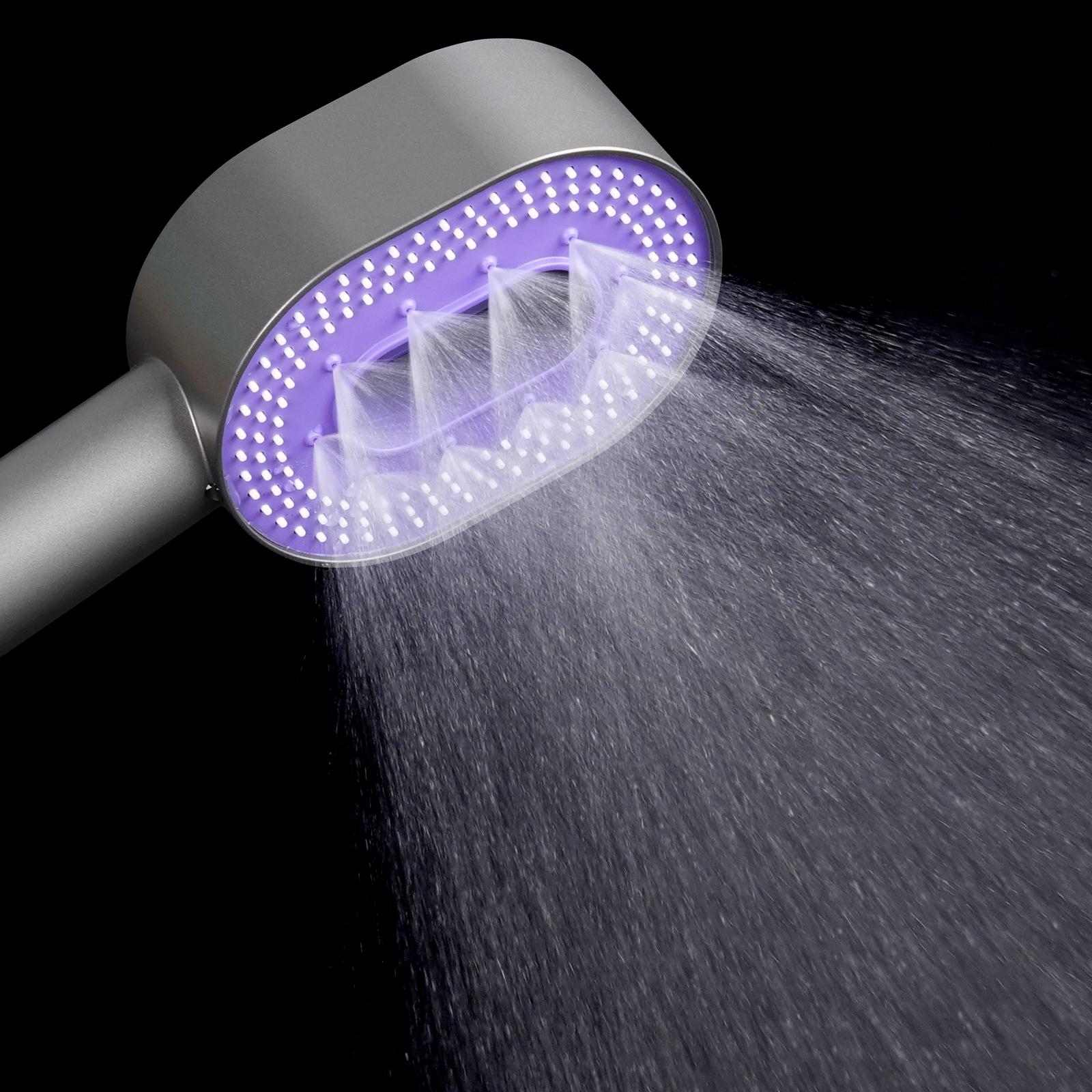 Hibbent Filtered Shower Head with Handheld, High Pressure Water Flow and Multiple Spray Modes Shower Head with Filter,20 Stage Showerhead Filter,Water Softener Filters Beads for Hard Water -Remove Chlorine