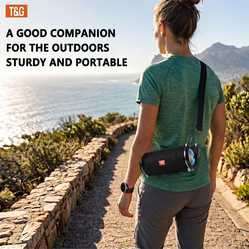TG192 is a medium-sized music player that supports USB/TF/FM radio music playback. With TWS stereo sound, it can connect to various devices such as mobile phones, tablets, and TVs. It's perfect for carrying around, camping, and use at gatherings.