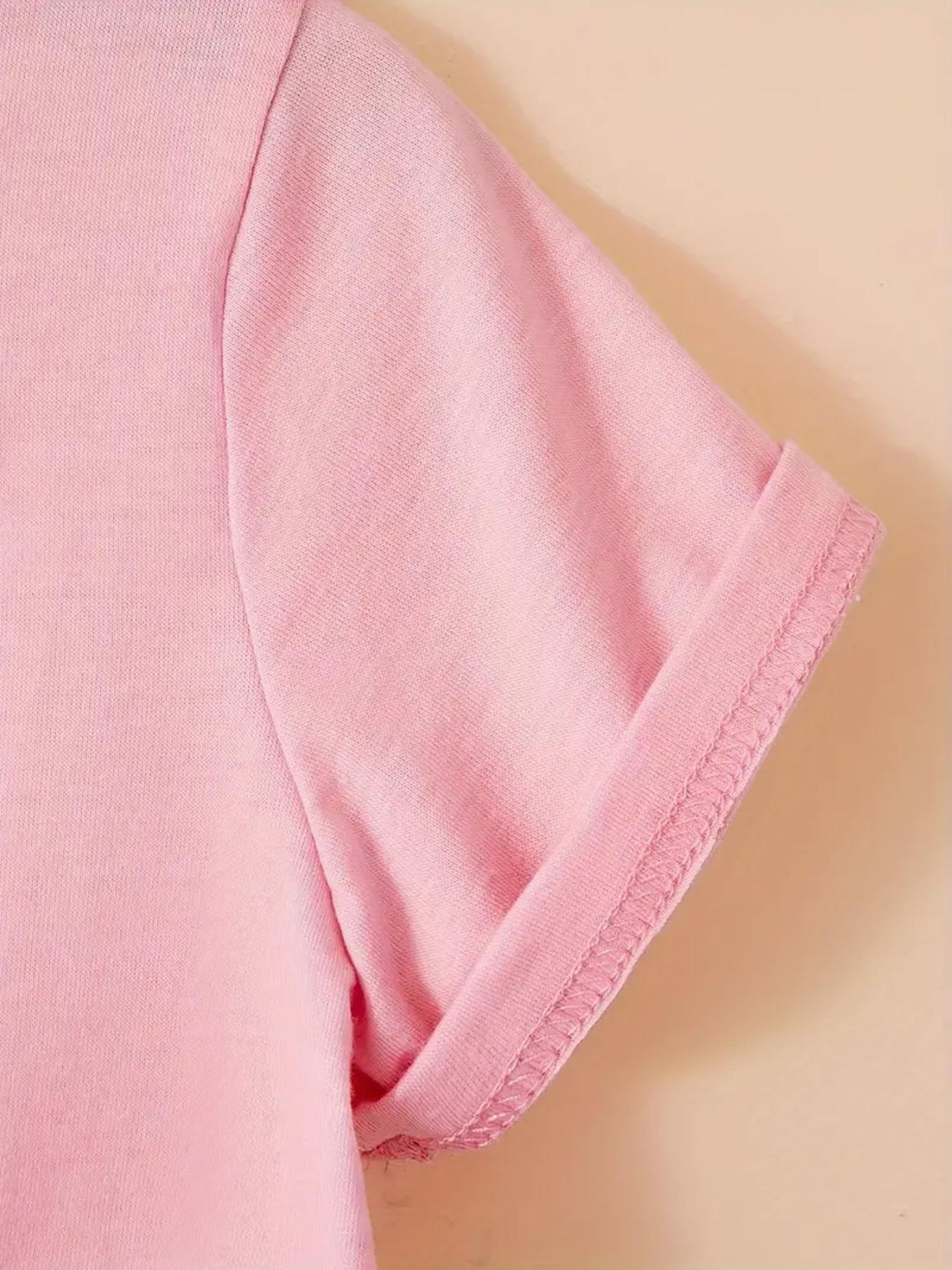 Halloween Christmas Costume Set, Witch Pattern Print 2-Piece Girls Casual Sports Short Sleeve & Bell Bottoms, Youth Trendy Sportswear, Cute Clothing Set