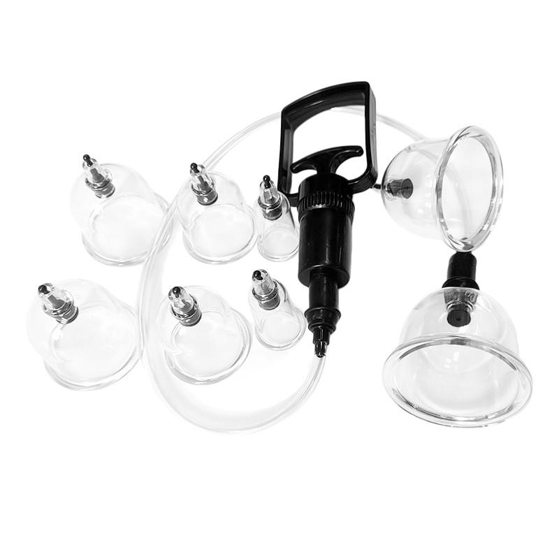 Transparent Vacuum Cup Massage Set, Home Use Muscle Relief Massager, Personal Body Massage Tool, Transparent Vacuum Cup Therapy Kit