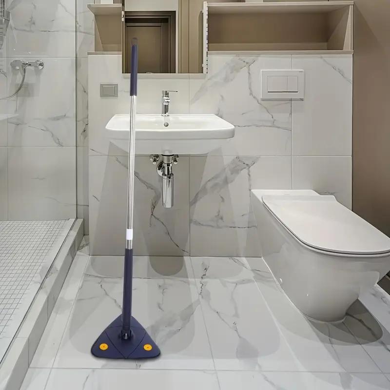 Triangle Mop Set, Triangle Mop Heads, 360 Degree Rotating Adjustable Cleaning Mop, Suitable for Bathtub Tile Floor Wall Glass Cleaning, Home Use