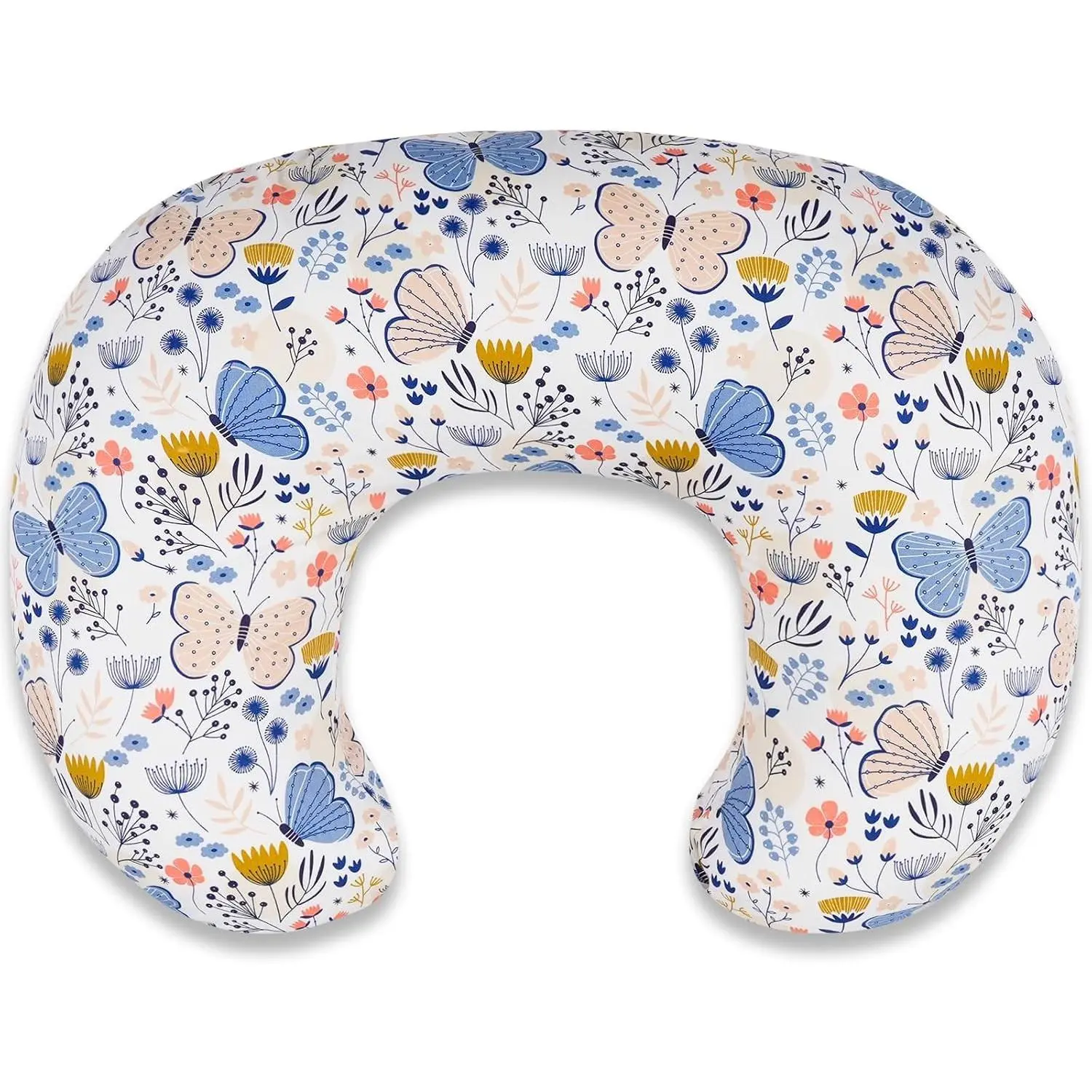 Ergonomic Standard Size Nursing Pillow - Breathable Hypoallergenic with Washable Cover, Ideal for Breastfeeding, Bottle Feeding, Tummy Time and Sitting Support
