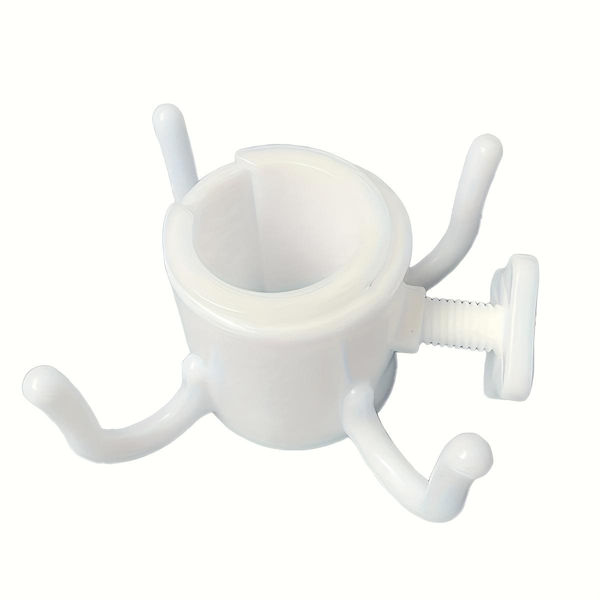 2pcs, adjustable 4-paw beach umbrella hook - Durable ABS plastic, multi-coloured (blue/green/white/orange) - Securely hang towels, cameras, clothes and bags - Suitable for 2.49cm-3.17cm parachute poles, suitable for beach, Utility Hooks