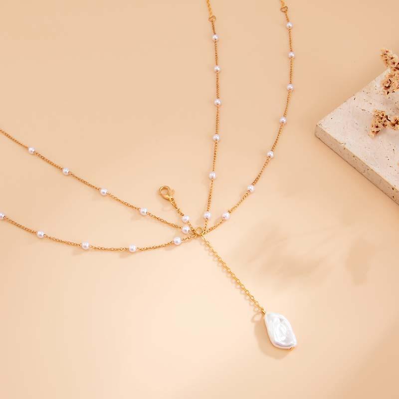 Sexy Metal Pearl Shell Pendant Chest Chain for Women Girls Fashion Gold Color Sun Multilayer Tassel Body Chain Bikini Jewelry