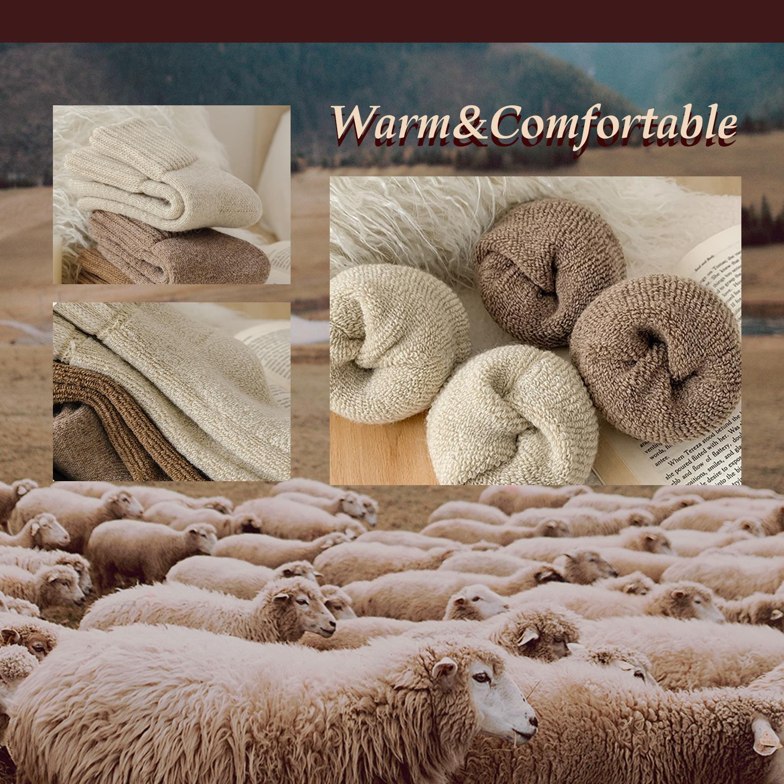 Women's 5 Pairs Solid Mid-calf Socks Soft Comfy Warm for Fall Winter Everyday Wear Non-slip Ribbed Cuffs Reinforced Heel Toe