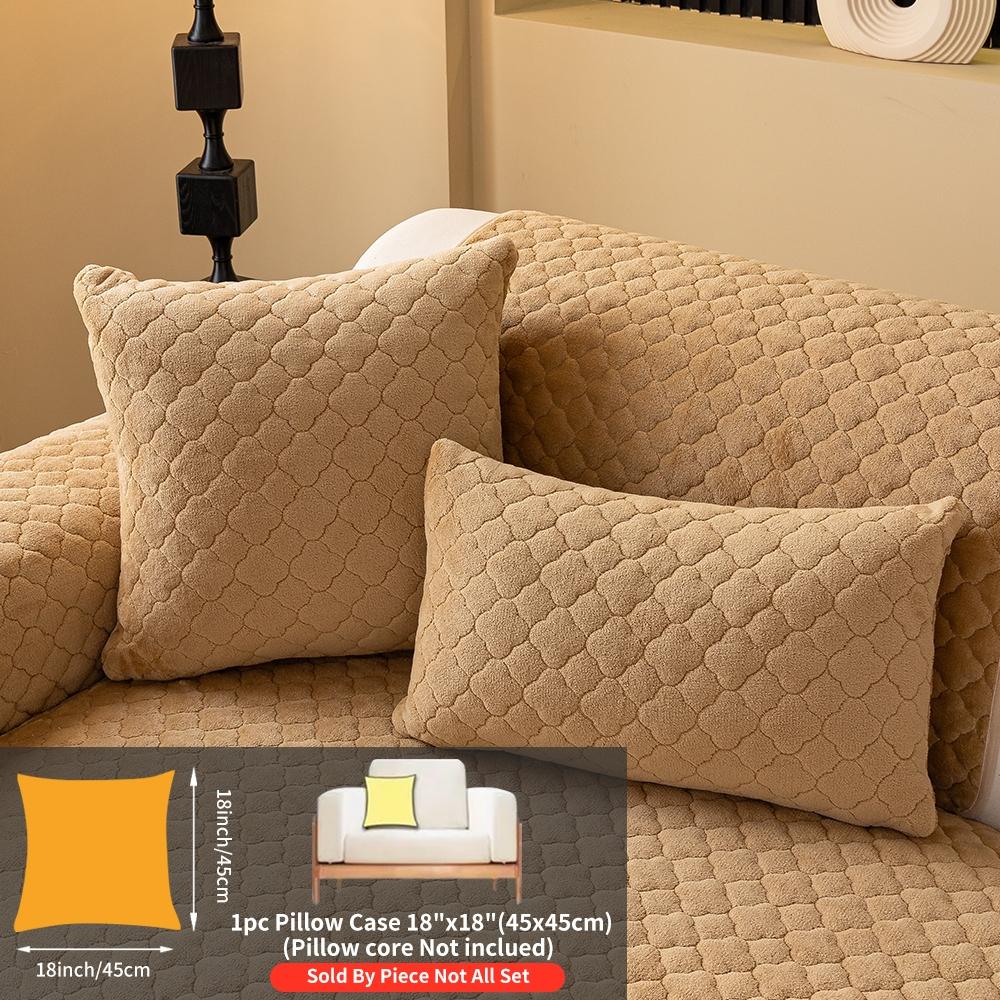 Plush Sofa Cover Set, Soft Sofa Protector, Anti-Slip Dustproof Pet-Friendly Furniture Protector, Washable Dog Bed, Home Decor Essential for 2-5 Seater Sofas