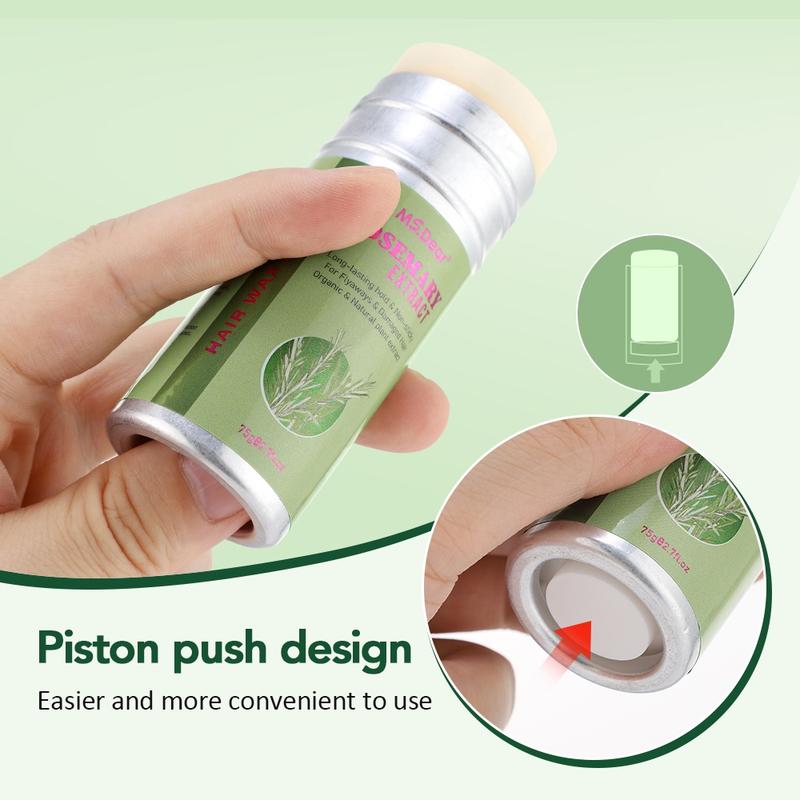 Rosemary Wax Stick Lipstick Frizzy Hair Hairline Pomade Wax Stick Mild Hair Styling Hair Gel For Kids & Adults Hair Care Products