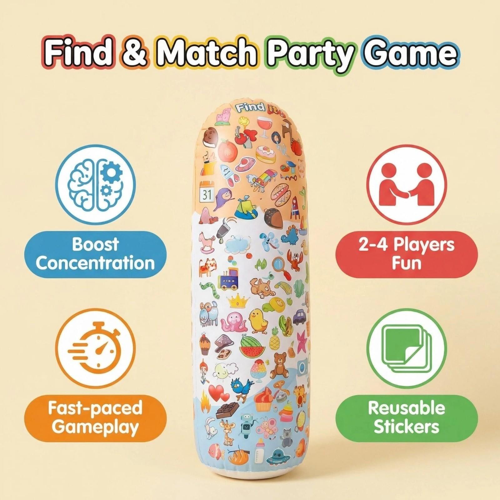 Children Treasure Hunt Party Game, Parent-Child Interactive Board Game, Logic Intelligence Training Toy, Suitable for 2-4 Players