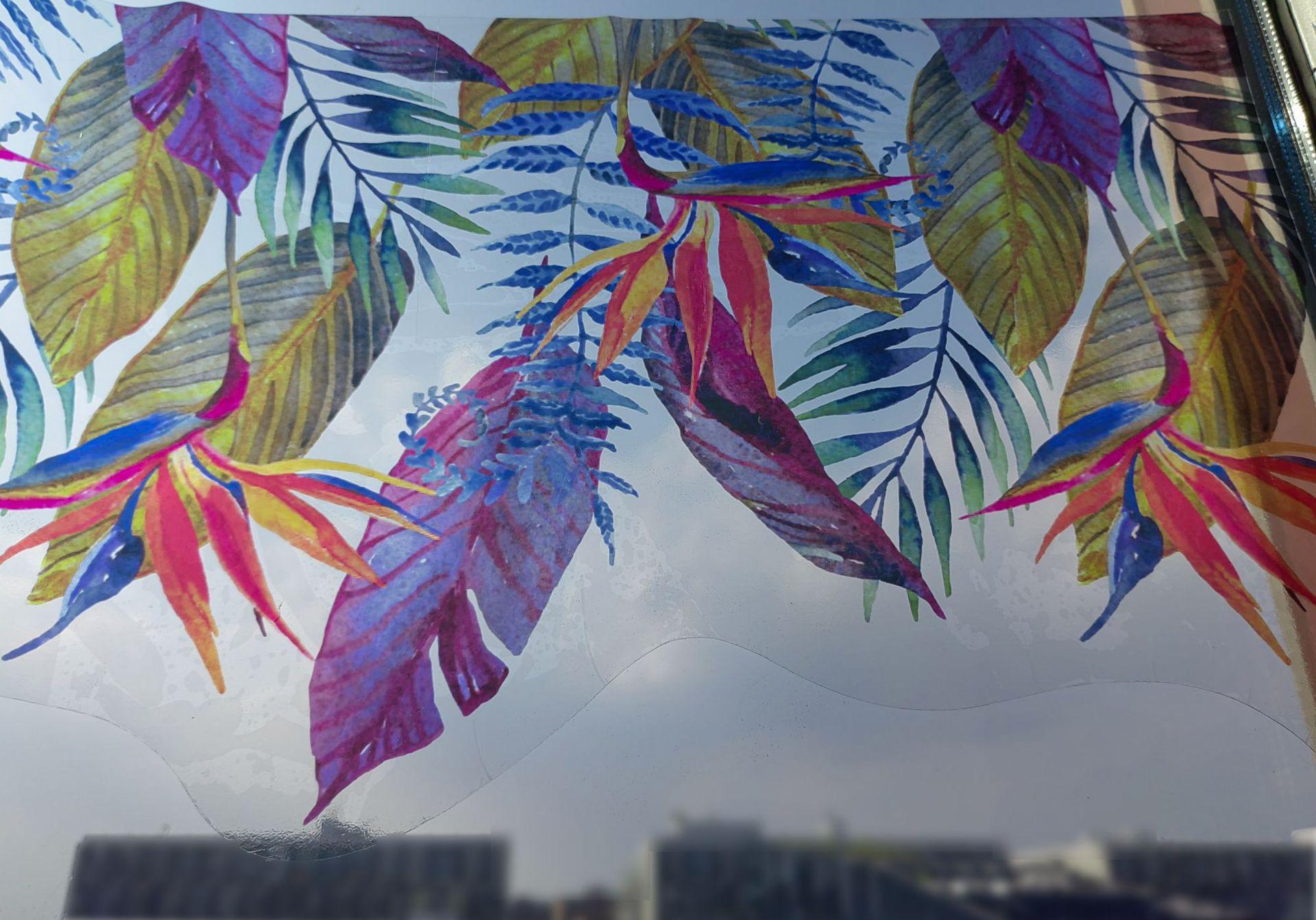 Floral Static Glass Sticker Roll, Removable French Style Glass Film, Room Renovation Decor, Balcony Decoration, No Glue Required