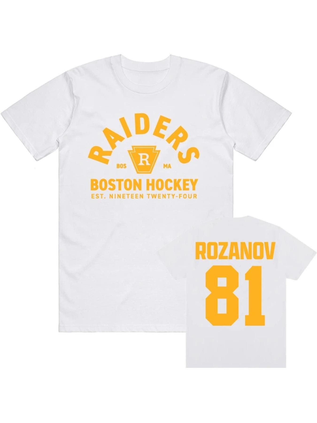 Llya Rozanov 81Bos Raiders Tee TV Heated Rivalry Printing T-shirt Short Sleeve  Fashion Male Casual Unisex Streetwear Top