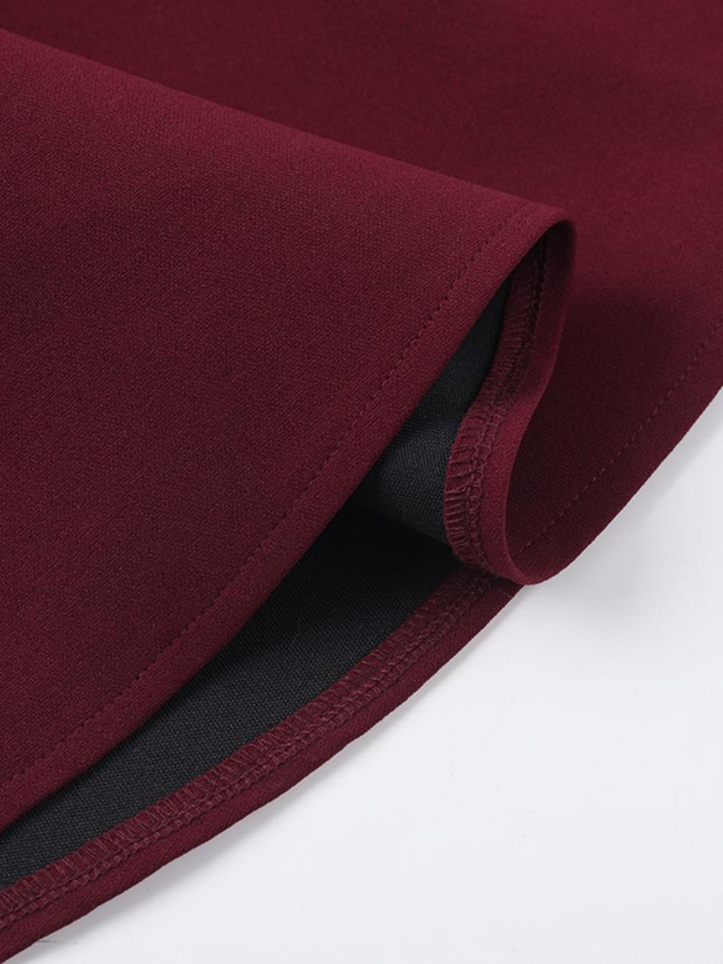 Women's Solid Off Shoulder Dress, Elegant Long Sleeve A Line Dress for Party & Wedding, Ladies Spring & Fall Clothes