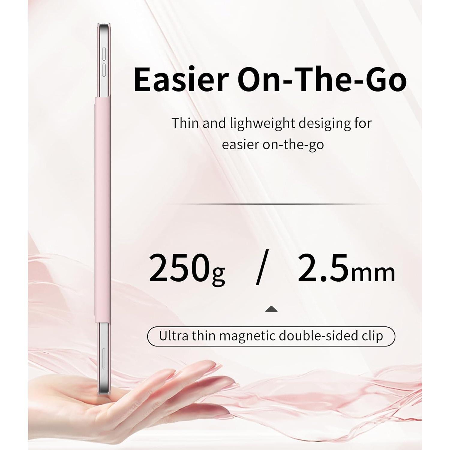 Magnetic Case for iPad Air 13 Inch M3/M2 (2025/2024), iPad Pro 12.9 inch 6th/5th/4th Generation (2022/2021/2020) | Tablet Casing | Auto Sleep/Wake | Pencil Pro & USB-C | Non-Slip PU Leather Protective Cover