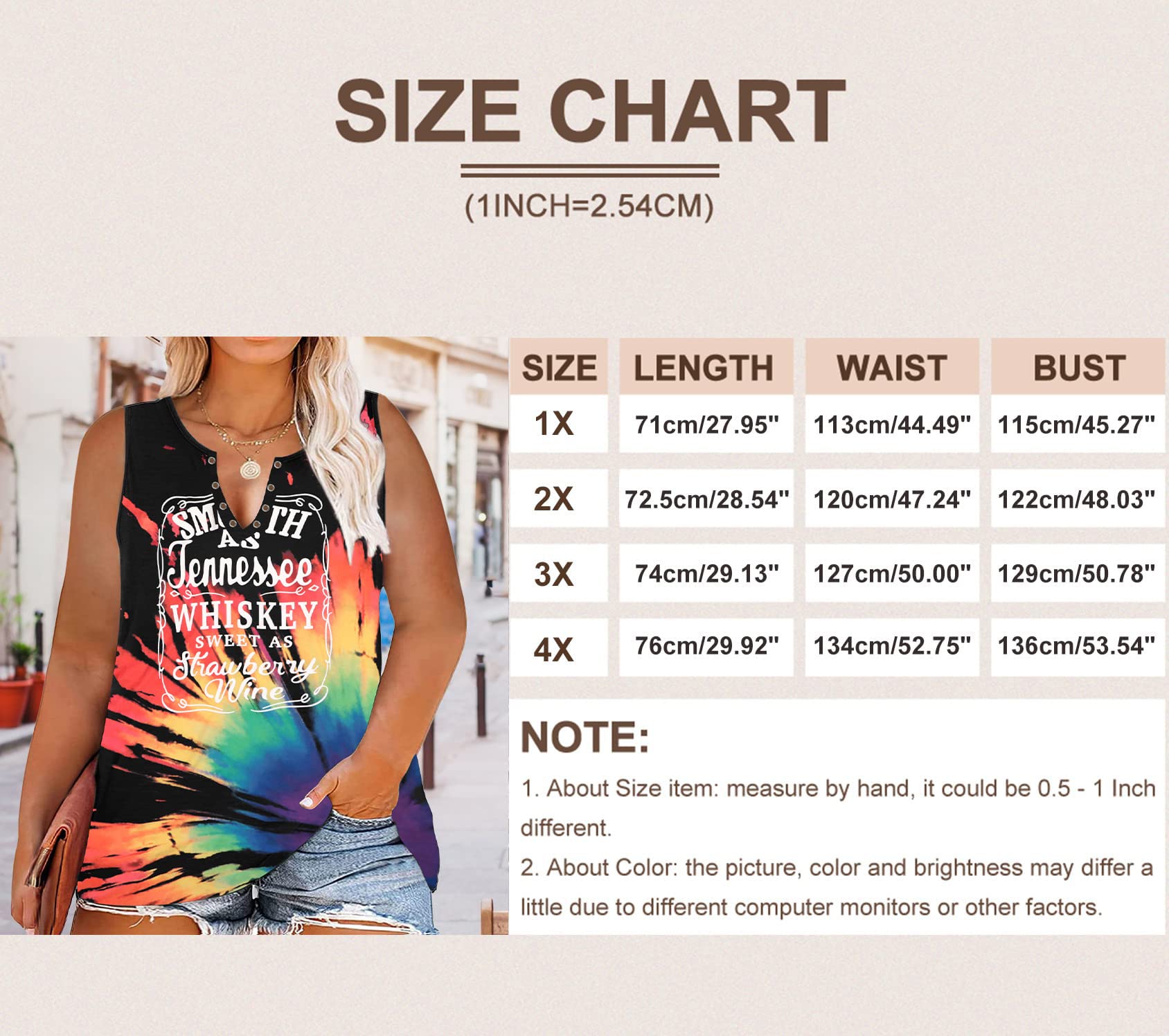 Chulianyouhuo 2026 Plus Size Smooth As Tennessee Whiskey Shirt Women Ring Hole Sleeveless Sexy V-Neck Country Music Rainbow Tank Top Tshirt Summer Womenswear Tee Streetwear Chulianyouhuo 2026 Plus Size Smooth As Tennessee Whiskey Shirt Women Ring Hole Sleeveless Sexy V-Neck Country Music Rainbow Tank Top Tshirt Summer Womenswear Tee Streetwear
