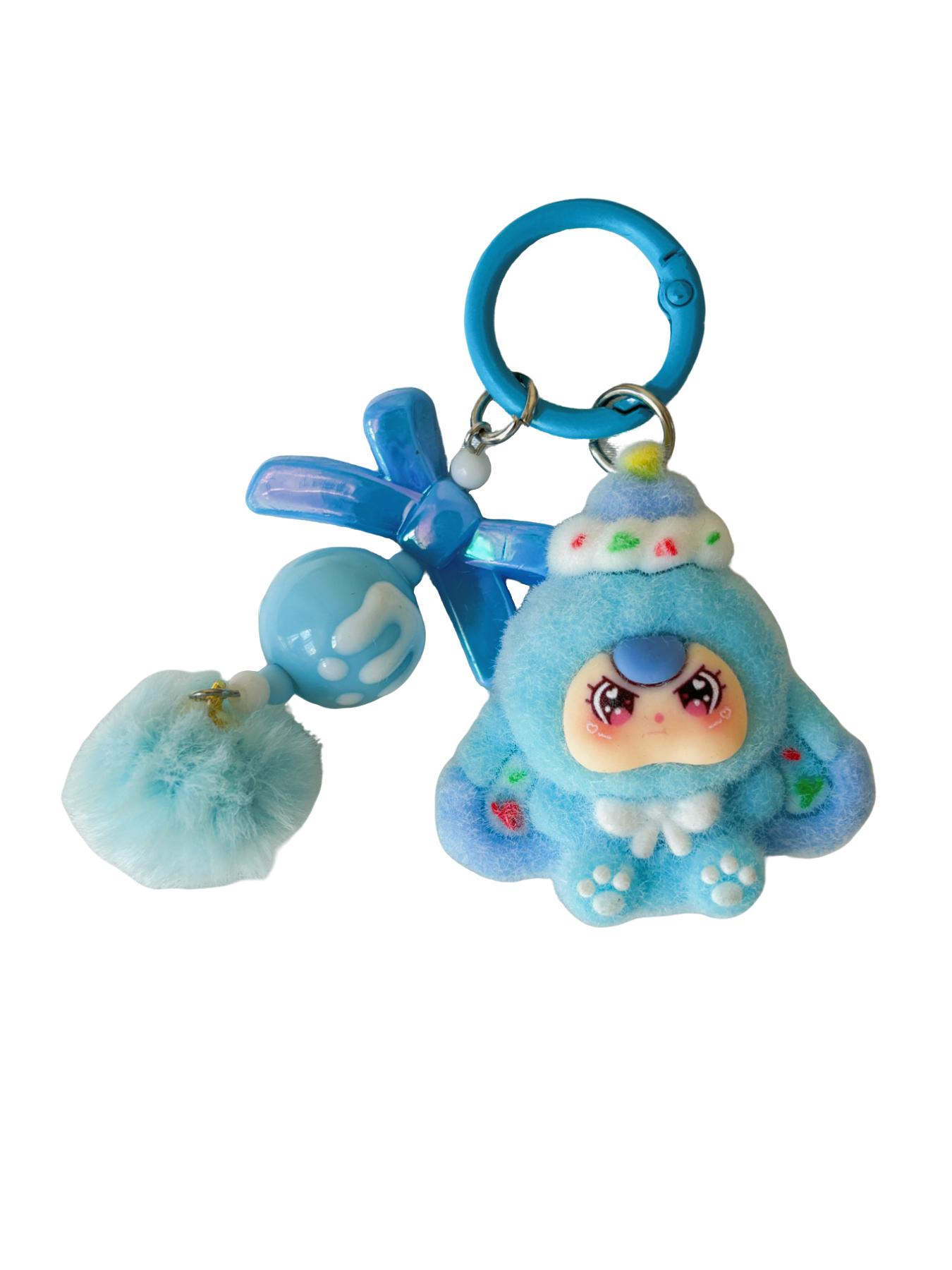 Plush Cartoon Keychain Charm, Cute Plush Toy Pendant, Friendship Gift, Adorable Plush Accessory, Perfect for Friends and Family