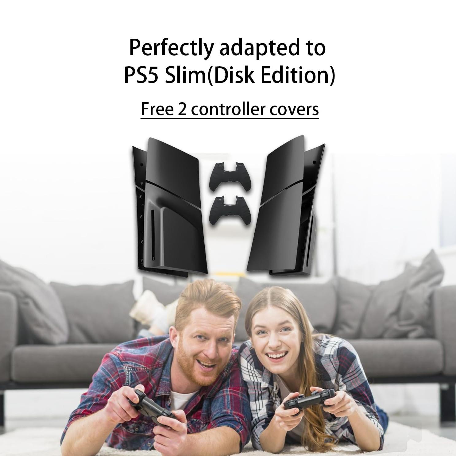 Faceplate Cover for Playstation 5 Slim Disc Edition, Protective Abs Shell, Scratch-Resistant Matte Surface, Game Supplies & Accessories