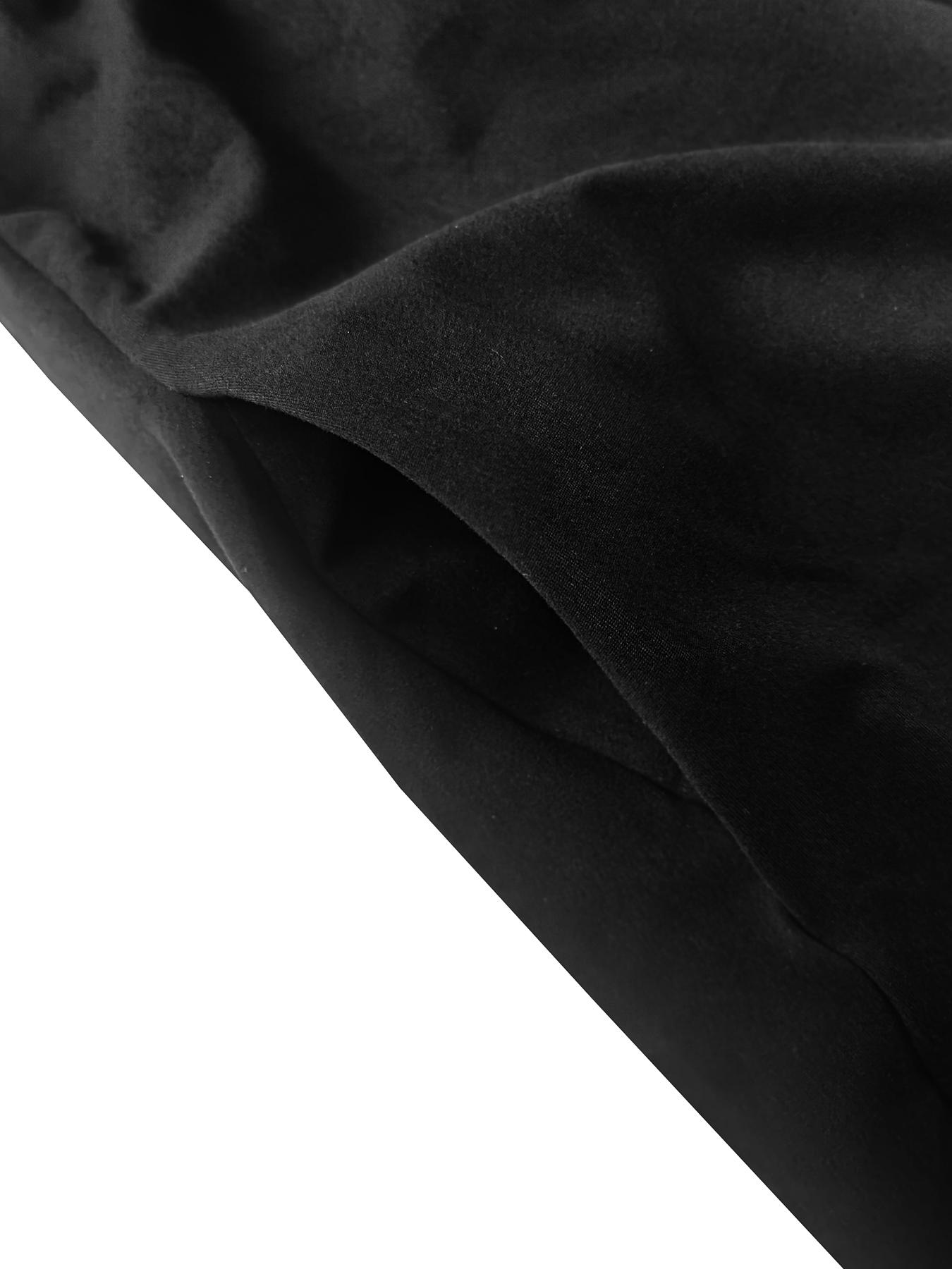 Women's Sexy Fitted Long Sleeve Jumpsuit, Plain Pattern, Minimalist, All Seasons Fashion, Low Neck Pocket Design, European & American Style