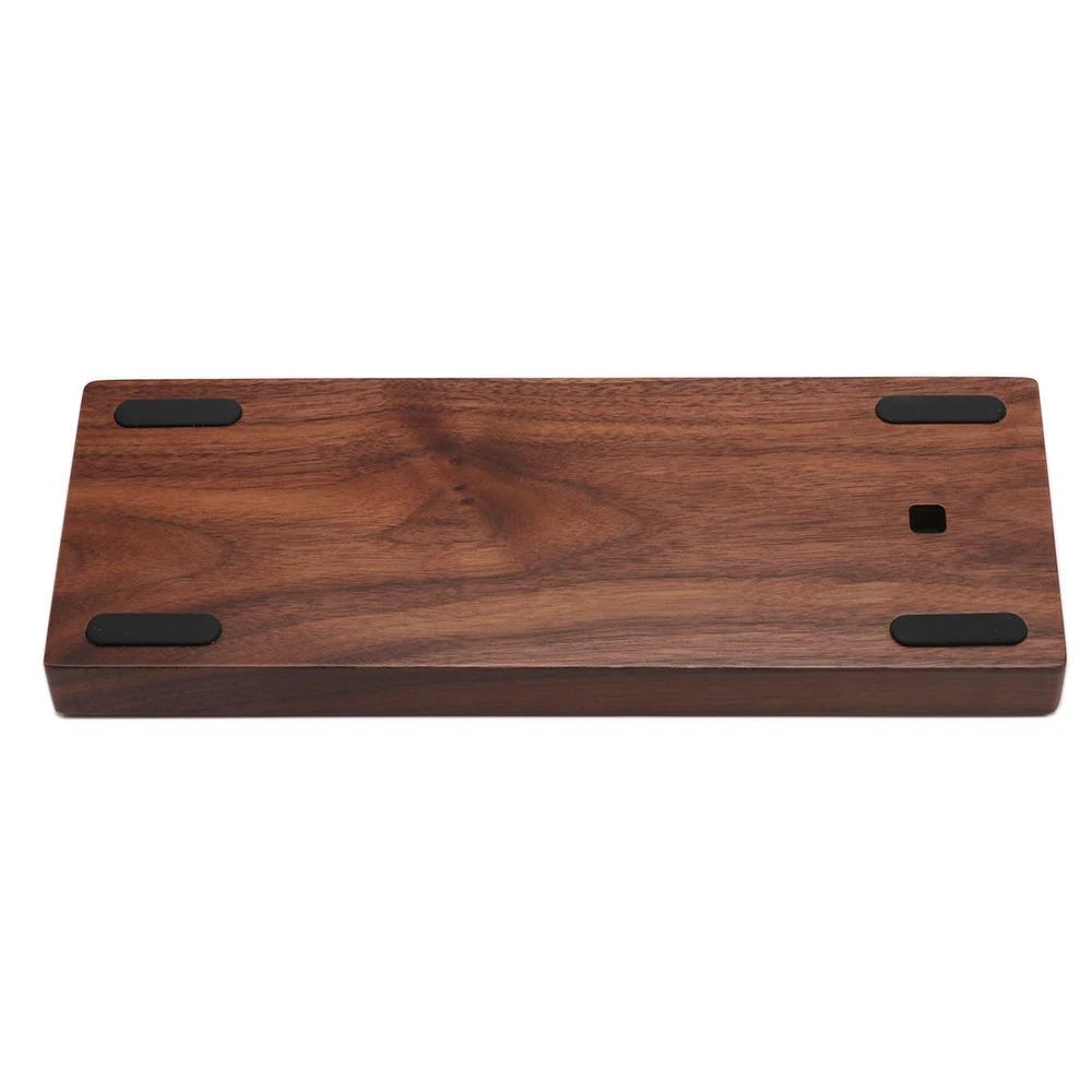 GH60 Walnut Wood Mechanical Keyboard Case 60% Layout Compatible with Wooting60 61% 64% Keyboards