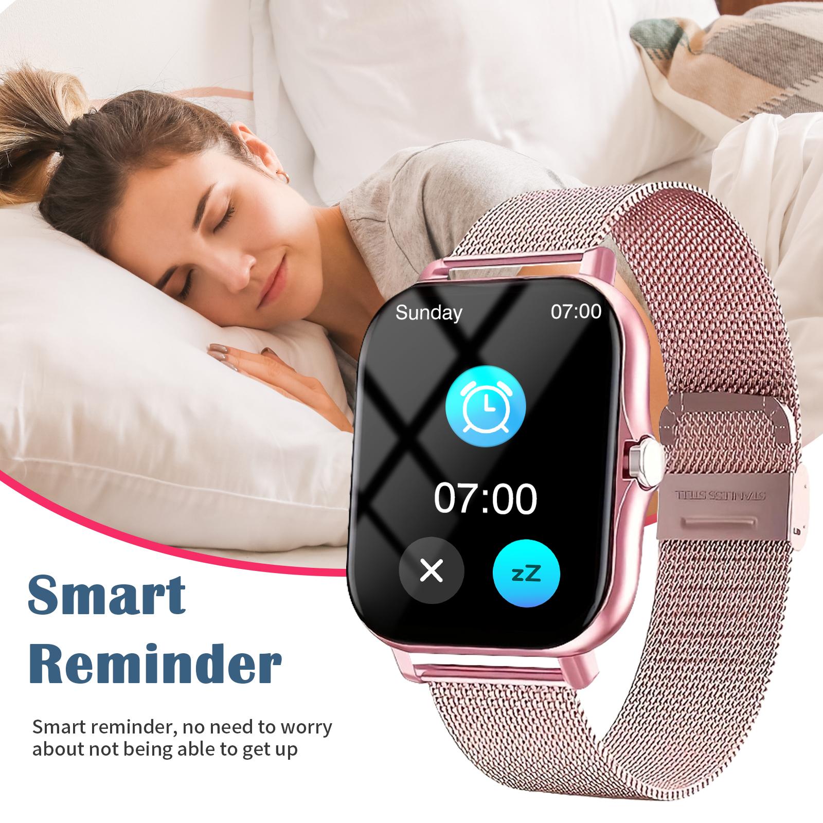 Smartwatch, Health Smart Watch - 2026 Unisex, Wireless Connection & Answer/Make Call, Pedometer Fitness Tracker, Multiple Sports Modes, Sedentary Reminder & Message Push, Multimedia Message Viewing, Alarm Clock, Remote Music Playback