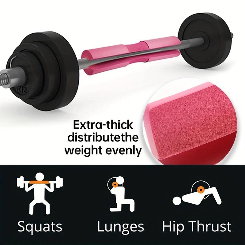 Foam Barbell Pad, Non-slip Mat with Belt, Comfortable Shoulder Support, Exercise Machine Accessories, Home Workout Equipment for Gym Workout & Strength Training