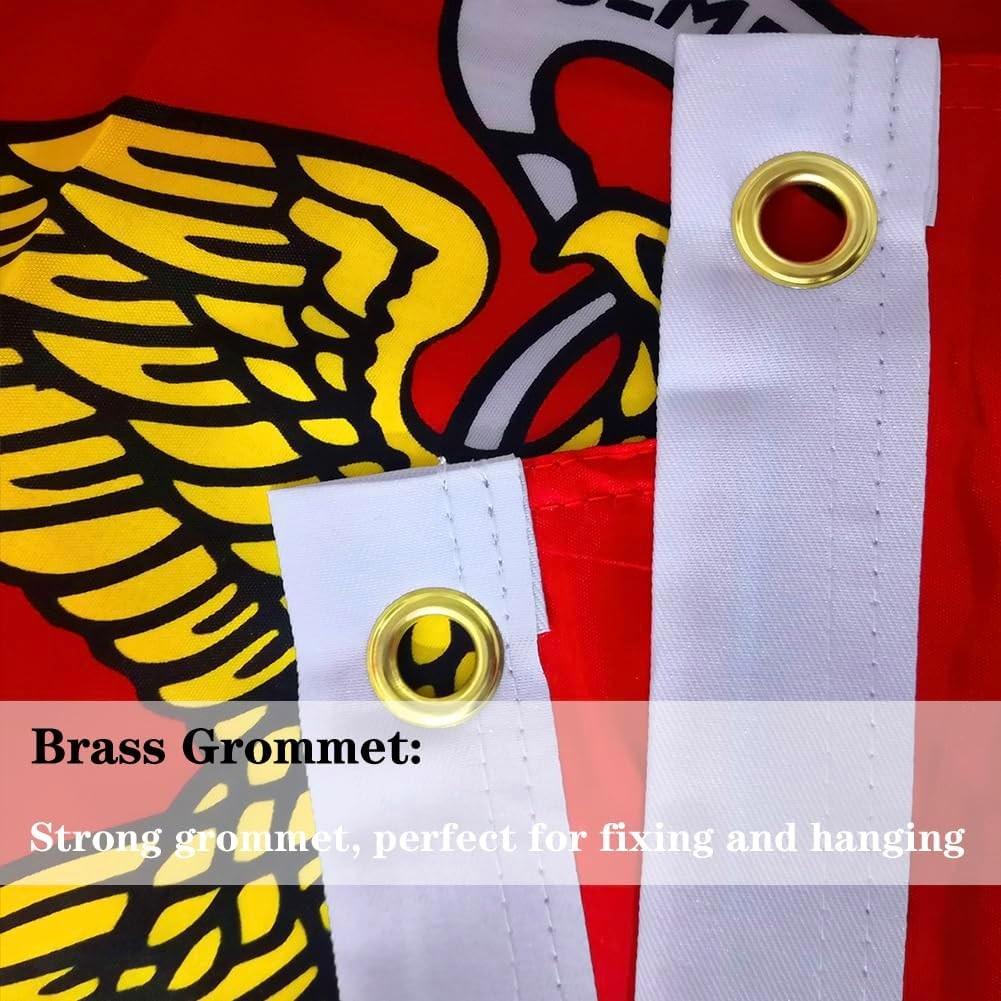 Us Navy Marine Corps Flag 3x5 Feet Outdoor UV Resistant, Durable Canvas Header Brass Eyelets Easy Hoist, Usmc Banner for Decoration Wall Decor Flags