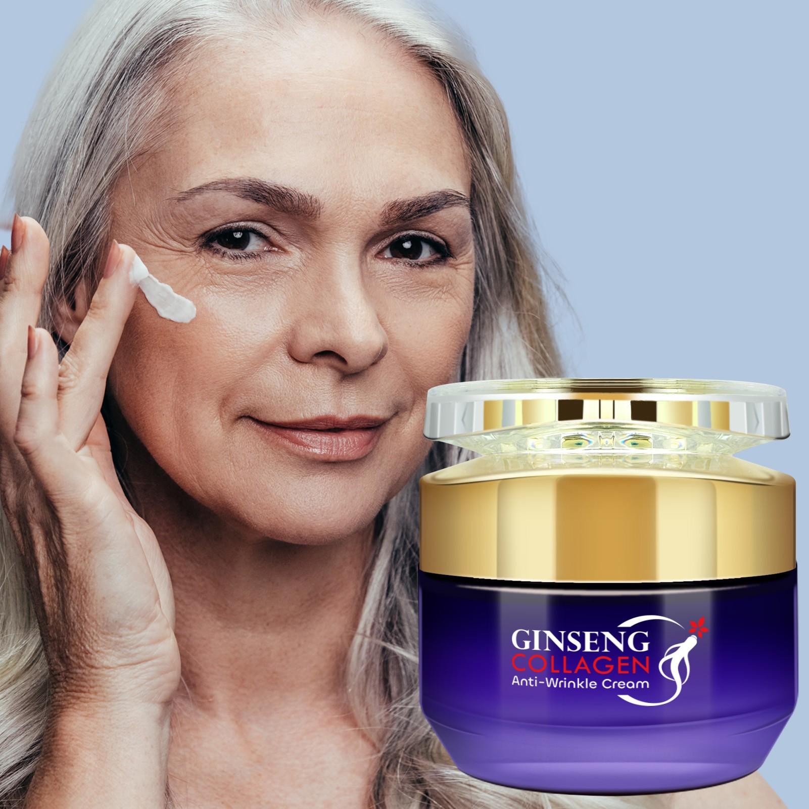 Ginseng Multi-Effect Cream, Reduces Fine Lines, Deep Repair, Rich in Ginseng Extract, Collagen, Niacinamide, 50g