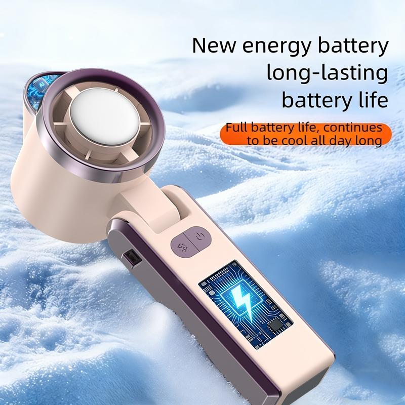 D28 Upgrade Ice Pack Cooling Portable Travel Fan Mini Pocket Handheld Rechargeable Turbine Battery Powered USB High Speed Fan for people