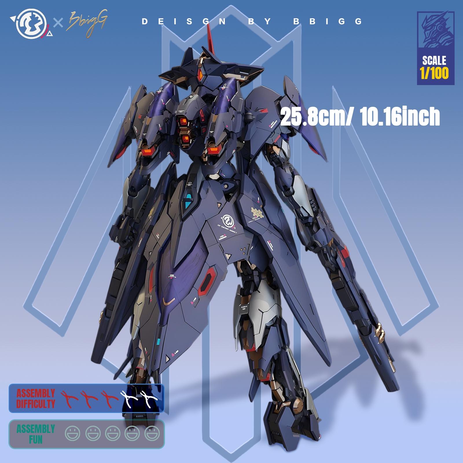 1/100 Scale Full Internal Structure Mechanical Model, 48 Jointed Motorized Warrior, Multi-Shape Armor, High-Speed Propulsion System, Mechanical Action Figure, Anime Action Figure