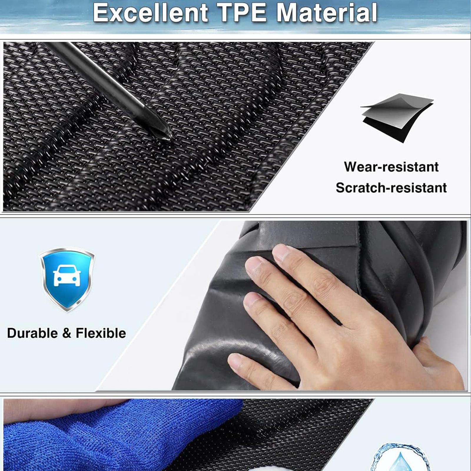 Canvcle Custom Fit for Floor Mats 2015-2021 Ford Transit 150/250/350/350HD W All Weather Floor Liners 1st Row 1 Piece Car Interior Accessory Truck Accessories