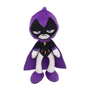 Anime Teen Titans Go Cartoon Plush Doll Robin Raven Beast Boy Stuffed Toy Peluche for Kids Gifts