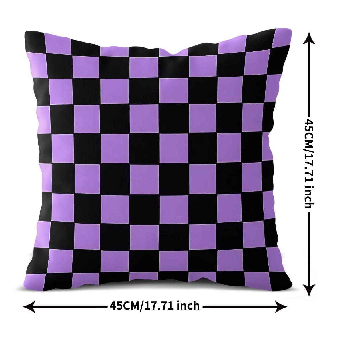 1 Piece Classic Plaid Body Pillow, Memory Foam Pillow & Decorative Pillow, Timeless Checkered Digital Print Pillow with Insert, Soft Breathable Cushion for Sofa, Bed, Couch, Dorm & Living Room, Versatile Modern Home Decor