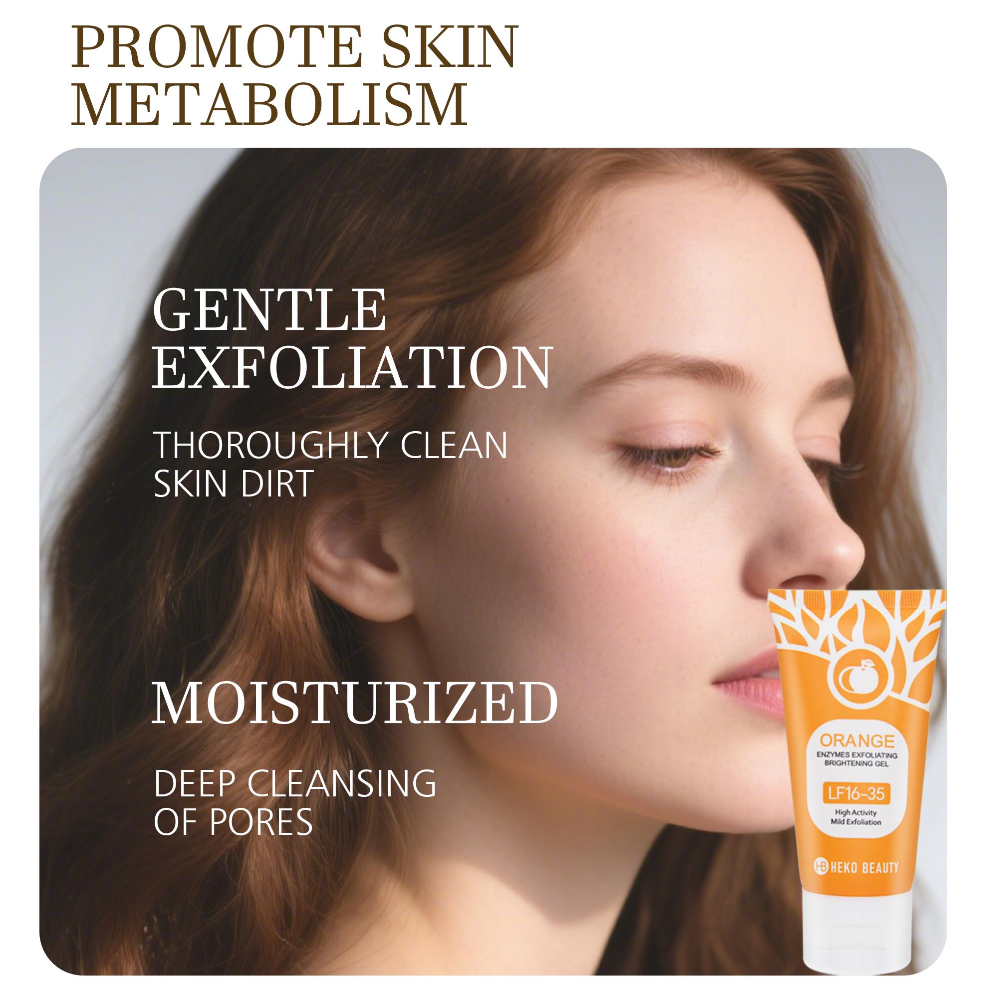 Exfoliating Gel Facial Exfoliator Scrub, Deep Cleansing for Skin, Gentle Formula, Mild Exfoliant, Suitable for Daily Use, 50g, Face Care Products