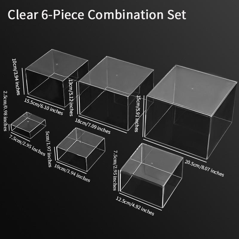 Transparent Round Cake Stand (3-10 Inches), Reusable Party Cake Base Holder, Bakery Display Service Tray, Ideal for Weddings and Parties