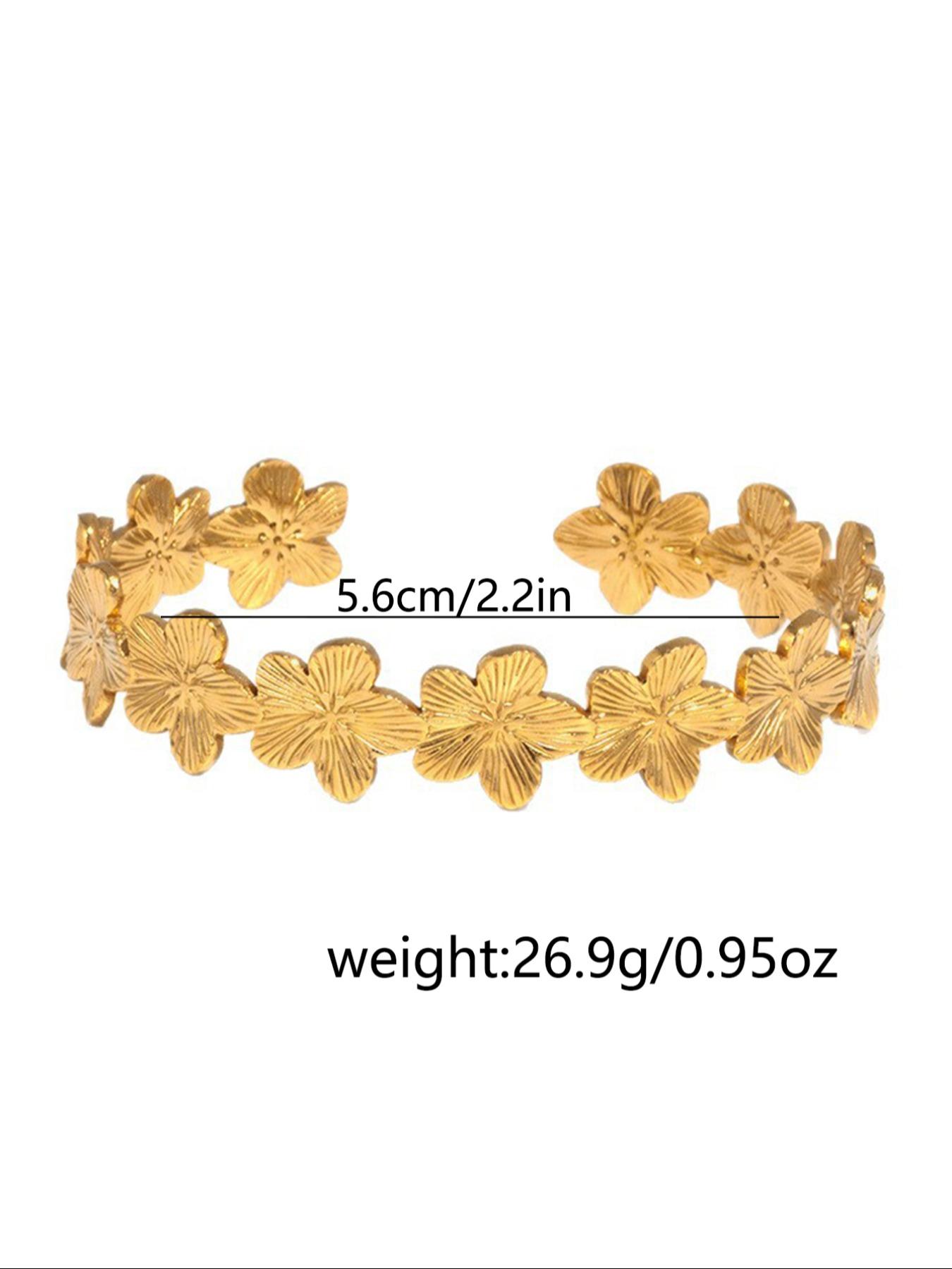 Women's Stainless Steel Bracelet, Summer Vacation Beach Jewelry, Non-Fading Plated, High-Quality Daily Accessory Gift